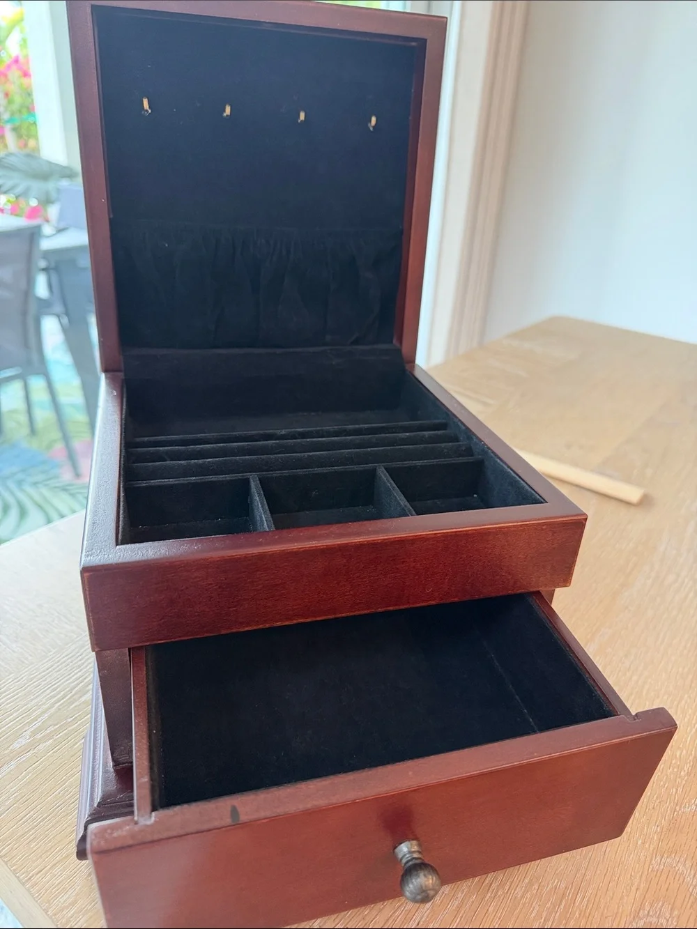 2003 Kathryn White Tri-Coastal Design by Art In Motion Wood Jewlery Box Large
